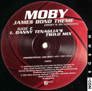 Moby James Bond Theme (Re-Version) United Kingdom 12" single PL12MUTE 210 product image photo cover number 4